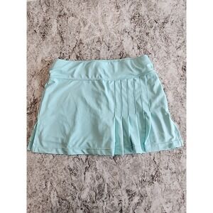 Little miss tennis skirt Teal skort‎  pleated size L girls skirt